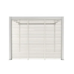 Zijwand Louvre Voor Pergola Classic & Deluxe Wit 400 Series 4 Zijwand Louvre Voor Pergola Classic & Deluxe Wit 400 Series -Buiten Tuin 123 287