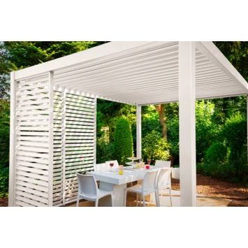Zijwand louvre voor pergola Classic & Deluxe Wit 400 series Zijwand Louvre Voor Pergola Classic & Deluxe Wit 400 Series -Buiten Tuin 123 288