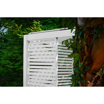 Zijwand louvre voor pergola Classic & Deluxe Wit 400 series Zijwand Louvre Voor Pergola Classic & Deluxe Wit 400 Series -Buiten Tuin 123 289