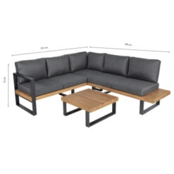 Loungeset Skopelos Eucalyptushout -Buiten Tuin 123 2897