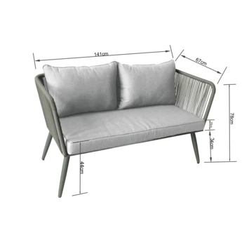 Loungebank Pamplona Legergroen Loungebank Pamplona Legergroen -Buiten Tuin 123 2915