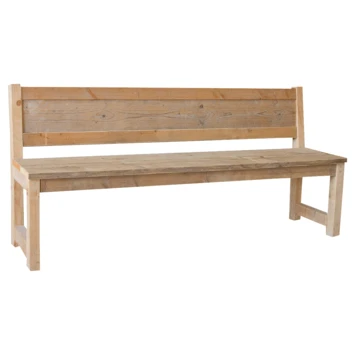 Steigerhouten Tuinbank met leuning Steigerhouten Tuinbank Met Leuning -Buiten Tuin 123 2948