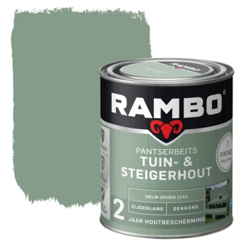 Rambo vintage pantserbeits tuin- en steigerhout dekkend helm groen zijdeglans 750 ml Rambo Vintage Pantserbeits Tuin- En Steigerhout Dekkend Helm Groen Zijdeglans 750 Ml -Buiten Tuin 123 2980