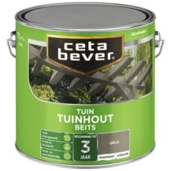 CetaBever Tuinhoutbeits Transparant Grijs Zijdeglans 2,5 L 3 CetaBever Tuinhoutbeits Transparant Grijs Zijdeglans 2,5 L -Buiten Tuin 123 2982