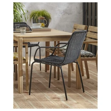 Tuinstoel Denver Zwart Tuinstoel Denver Zwart -Buiten Tuin 123 2989