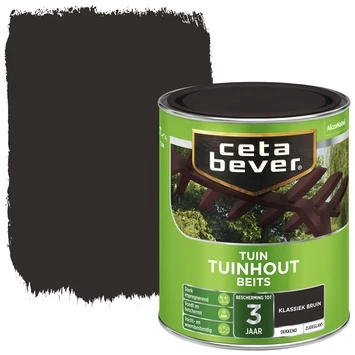 CetaBever Tuinhoutbeits dekkend klassiek bruin zijdeglans 750 ml CetaBever Tuinhoutbeits Dekkend Klassiek Bruin Zijdeglans 750 Ml -Buiten Tuin 123 2999