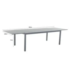 Tafel Livorno - Uitschuifbaar -Buiten Tuin 123 3044