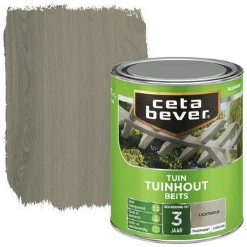 CetaBever Tuinhoutbeits transparant lichtgrijs zijdeglans 750 ml CetaBever Tuinhoutbeits Transparant Lichtgrijs Zijdeglans 750 Ml -Buiten Tuin 123 3058