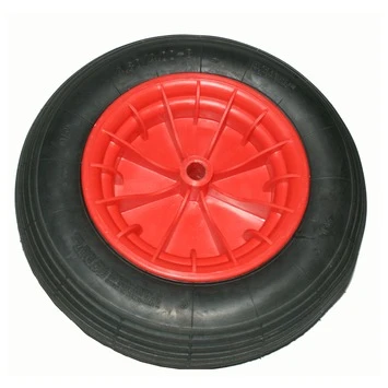 Los wiel rubber 400mm met as 20mm tot 200kg Los Wiel Rubber 400mm Met As 20mm Tot 200kg -Buiten Tuin 123 3215