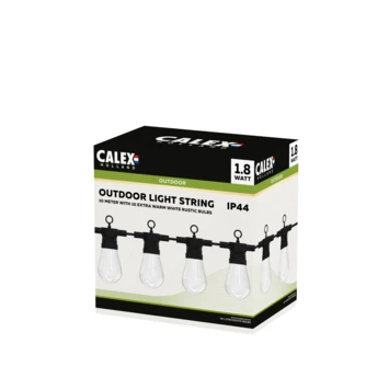 CALEX LED Lichtsnoer 10-lichts RGB, 10 meter CALEX LED Lichtsnoer 10-lichts RGB, 10 Meter -Buiten Tuin 123 327