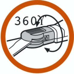 Gardena Classic Grasschaar 360° Draaibaar Staal 37,3x13,4x4,2 Cm -Buiten Tuin 123 3271