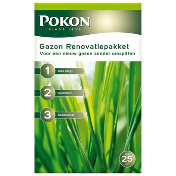 Pokon Renovatiepakket 3-in-1 Gazonherstel 1,75 kg Pokon Renovatiepakket 3-in-1 Gazonherstel 1,75 Kg -Buiten Tuin 123 345