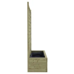 Bloembak Met Dubbele Trellis 90x40 Cm -Buiten Tuin 123 369