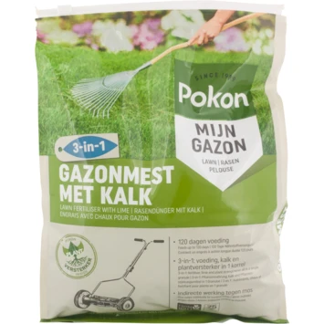 Pokon Gazonmest met Kalk 3-in-1 5kg Pokon Gazonmest Met Kalk 3-in-1 5kg -Buiten Tuin 123 391