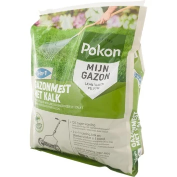 Pokon Gazonmest met Kalk 3-in-1 5kg Pokon Gazonmest Met Kalk 3-in-1 5kg -Buiten Tuin 123 392