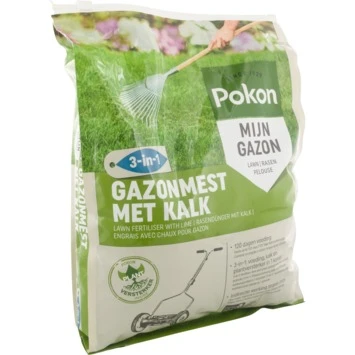 Pokon Gazonmest met Kalk 3-in-1 5kg Pokon Gazonmest Met Kalk 3-in-1 5kg -Buiten Tuin 123 393