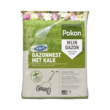 Pokon Gazonmest met Kalk 3-in-1 5kg Pokon Gazonmest Met Kalk 3-in-1 5kg -Buiten Tuin 123 394