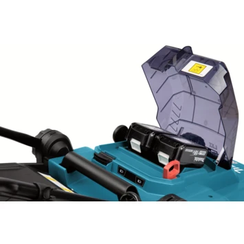 Makita 2x18V grasmaaier DLM382CM2 38cm incl. twee 4,0Ah accu's + lader Makita 2x18V Grasmaaier DLM382CM2 38cm Incl. Twee 4,0Ah Accu's + Lader -Buiten Tuin 123 4284