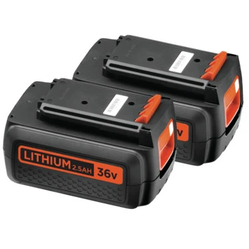 BLACK+DECKER 36V grasmaaier CLM3825L2 38 cm incl. accu + lader Black & Decker BLACK+DECKER 36V Grasmaaier CLM3825L2 38 Cm Incl. Accu + Lader -Buiten Tuin 123 4296