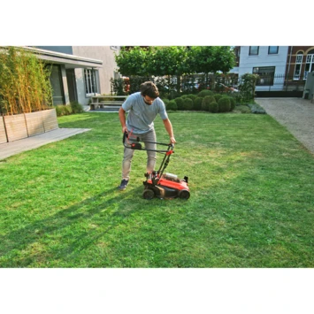 SKIL 20V grasmaaier 0130BA brushless 34cm + 2 accu's 2,0Ah + snellader SKIL 20V Grasmaaier 0130BA Brushless 34cm + 2 Accu's 2,0Ah + Snellader -Buiten Tuin 123 4350