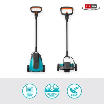 Gardena 18V grasmaaier HandyMower 22cm incl. 2,5Ah accu + lader Gardena 18V Grasmaaier HandyMower 22cm Incl. 2,5Ah Accu + Lader -Buiten Tuin 123 4355