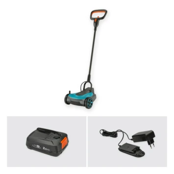 Gardena 18V grasmaaier HandyMower 22cm incl. 2,5Ah accu + lader Gardena 18V Grasmaaier HandyMower 22cm Incl. 2,5Ah Accu + Lader -Buiten Tuin 123 4356