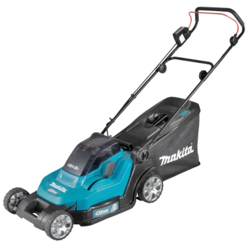 Makita 2x18V LXT grasmaaier 43 cm DLM432CT2 incl. 2 accu's 5.0Ah + duolader Makita 2x18V LXT Grasmaaier 43 Cm DLM432CT2 Incl. 2 Accu's 5.0Ah + Duolader -Buiten Tuin 123 4396