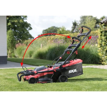 SKIL 20V grasmaaier 0140BA brushless 43cm + 2 accu's 4,0Ah + snellader SKIL 20V Grasmaaier 0140BA Brushless 43cm + 2 Accu's 4,0Ah + Snellader -Buiten Tuin 123 4472