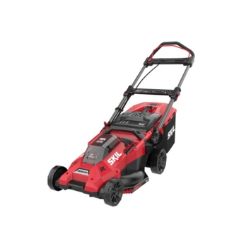 SKIL 20V grasmaaier 0140BA brushless 43cm + 2 accu's 4,0Ah + snellader SKIL 20V Grasmaaier 0140BA Brushless 43cm + 2 Accu's 4,0Ah + Snellader -Buiten Tuin 123 4474