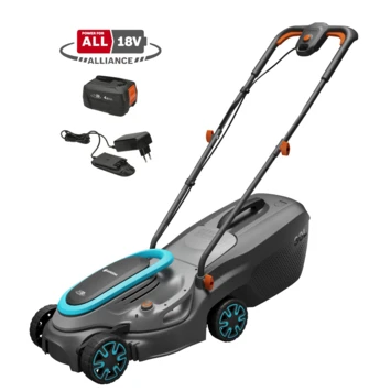 Gardena 18V grasmaaier Powermax P4A 32cm (P4A) incl. 4.0Ah accu + lader Gardena 18V Grasmaaier Powermax P4A 32cm (P4A) Incl. 4.0Ah Accu + Lader -Buiten Tuin 123 4485