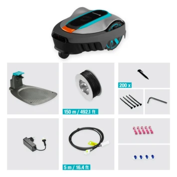 Gardena robotmaaier Sileno City 250 m² - 17cm Gardena Robotmaaier Sileno City 250 m² - 17cm -Buiten Tuin 123 4861