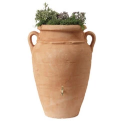 Garantia Regenton Amfoor Antiek Terracotta 600 Liter -Buiten Tuin 123 499