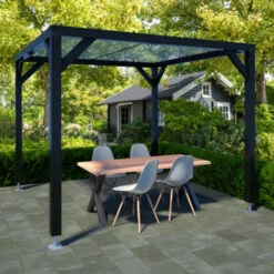 Pergola Silvano Zwart -Buiten Tuin 123 512