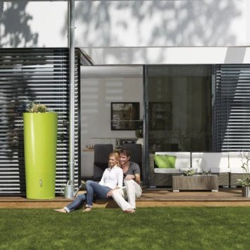 Garantia Regenton met plantenbak appelgroen 350 Liter Garantia Regenton Met Plantenbak Appelgroen 350 Liter -Buiten Tuin 123 525