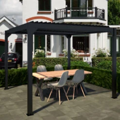 Pergola Rodrigo Aluminium 4 Pergola Rodrigo Aluminium -Buiten Tuin 123 56
