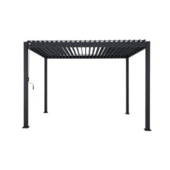 Pergola Deluxe Zwart 3x3,6m -Buiten Tuin 123 564