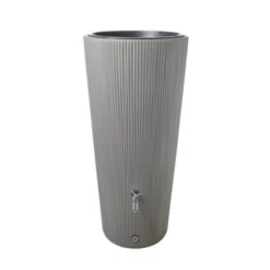 Garantia Regenton Met Plantenbak Grijs Kunststof 220 Liter -Buiten Tuin 123 603