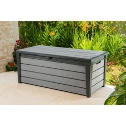 Keter Kussenbox Brushwood Antraciet -Buiten Tuin 123 629