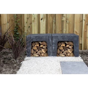 U-element Beton Zwart 30x40x30 cm U-element Beton Zwart 30x40x30 Cm -Buiten Tuin 123 717