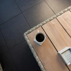 Keramische Terrastegel Kerastrada Betonlook Antraciet 60x60x2 Cm - 2 Tegels / 0,72 M2 -Buiten Tuin 123 792